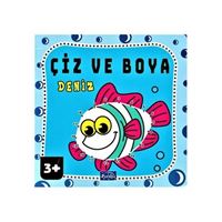 PARILTI BOYAMA KİTABI ÇİZ VE BOYA DİZİSİ 3+ 1