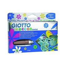 GIOTTO MARKÖR 452900 DEKOR BOYASI METALİK 5 Lİ 1