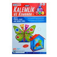 KUMTOYS AHŞAP BOYAMA SETİ KM5304 KALEMLİK VE KUMBARA 4+ 1