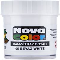 NOVA COLOR CAM BOYASI SU BAZLI BEYAZ 12 Lİ NC-153 1