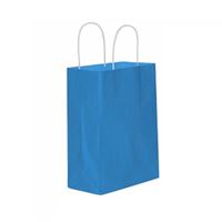 UZAY HEDİYE ÇANTASI KARTON KRAFT MAVİ 25x31 25 Lİ 1