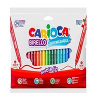 CARİOCA KEÇELİ KALEM BİRELLO ÇİFT TARAFLI YIKANABİLİR 24 RENK 41521 1