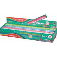KEYROAD PLASTİK CETVEL SOFT 30 CM 24 LÜ KR970226-2 1