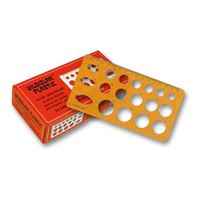 YILDIZLAR DAİRE ŞABLONU 025 ELİPSLİ CETVELLİ KÜÇÜK 15CM 24 LÜ 1