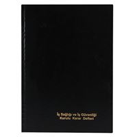 DİLMAN İŞ SAĞLIĞI VE İŞ GÜVENLİĞİ KURULU KARAR DEFTERİ 5078 CİLTLİ A4 150 YP 1