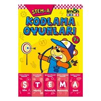 LİMON KİDS EĞİTİM KİTABI STEAM A KODLAMA OYUNLARI 7 YAŞ 1
