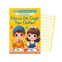 EMA STANDART KILAVUZ DİK ÇİZGİLİ YAZI DEFTERİ 17x24 50 Lİ 1