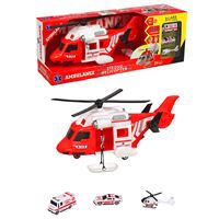 HEROES TOYS ERN-2004 HELİKOPTER AMBULANS SETİ ARABALI 1