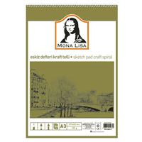 SÜDOR ESKİZ DEFTERİ KRAFT A3 SPİRALLİ 120 GR 50 YP MN01-3 1