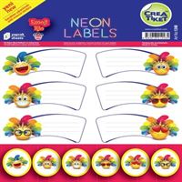 CREATİKET NEON ETİKET KARIŞIK 1