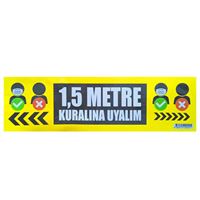 RSN SINO ŞERİT UYARI ETİKETİ 8,50x29 cm 12 Lİ SN-045 1