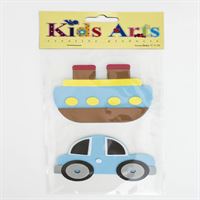 DOLPHİN KİDS ARTS EVA STİCKER ARABA GEMİ 2 Lİ ST-5221 1