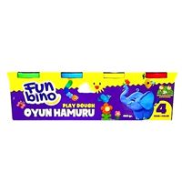 FUNBİNO OYUN HAMURU 4 RENK 460 GR F101 1
