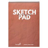 FANART ESKİZ DEFTERİ A3 KARTON KAPAK ÜSTTEN SPİRALLİ 80 GR 50 YP BORDO KAHVE 8682 1