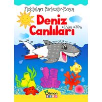 LİMON KİDS FAALİYET KİTABI NOKTALARI BİRLEŞTİR BOYA (1-30) DENİZ CANLILARI 1