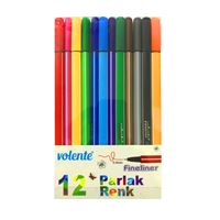 VOLENTE FİNELİNER KALEM 20333 KARIŞIK 0.4 MM 6 LI 1