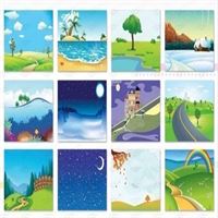 KESKİN FON KARTONU 35x50 DESENLİ KARIŞIK POŞET 12 Lİ 200901-99 1