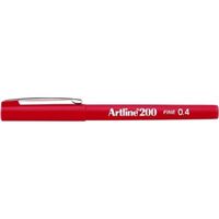 ARTLİNE FİNELİNER KALEM 200N KIRMIZI 0.4 12 Lİ 1