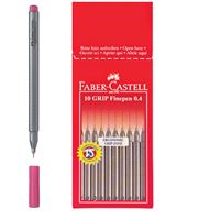 FABER GRİP FİNEPEN KALEM 0,4 MM. PEMBE 10 LU 151619 1