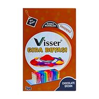 VİSSER GIDA BOYASI TOZ KAHVERENGİ 9 GR 12 Lİ 1