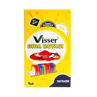 VİSSER GIDA BOYASI TOZ SARI 9 GR 12 Lİ 1