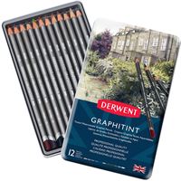 DERWENT GRAPHİTİNT KURUBOYA 12 RENK METAL KUTU DW0700802 1
