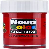 NOVA COLOR GUAJ BOYA ŞİŞE 25 ML KIRMIZI 12 Lİ NC-104 1