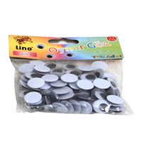 LİNO OYNAR GÖZ 15 MM SİYAH 50 Lİ RBZ-016-A 1