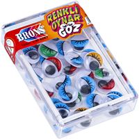 BRONS OYNAR GÖZ RENKLİ 12 MM 30 LU 10 PK  BR-634 1