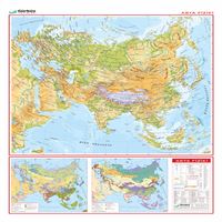 GÜRBÜZ HARİTA ASYA FİZİKİ RULO 100x140 1
