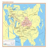 GÜRBÜZ HARİTA TÜRKLERIN ANAYURDU VE GÖÇ YOLLARI RULO 70x100 1