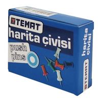 TEMAT HARİTA ÇİVİSİ RENKLİ 12 Lİ 180-28359 1