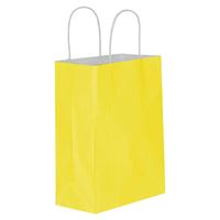 UZAY HEDİYE ÇANTASI KARTON KRAFT SARI 18x24 25 Lİ 1