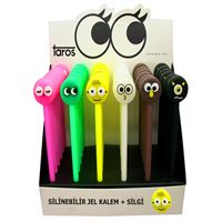 UNİCK COLOR JEL KALEM SMİLEY SİLİNEBİLİR 36 LI 2253 1