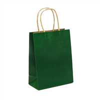 UZAY HEDİYE ÇANTASI KARTON KRAFT KOYU YEŞİL 25x31 25 Lİ 1