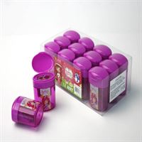 DOLPHİN KALEMTRAŞ SG-028233 ÇİLEK KIZ ÇİFTLİ DEPOLU 12 Lİ 1