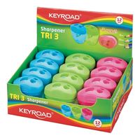 KEYROAD KALEMTIRAŞ PLASTİK 3 LÜ 12 Lİ KR971431 1