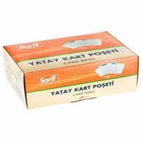 SARFF KART POŞETİ YATAY 12x11 ŞEFFAF 100 LÜ 15207019 1