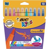 BİC KİDS KEÇELİ KALEM VİSAQUARELLE FIRÇA UÇLU 10 RENK 8289641 1