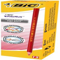 BİC KOPYA KALEMİ KIRMIZI EVOLUTİON 12 Lİ 9213691 1