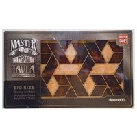 MASTER GAMES TAVLA T60 ELEGANCE WALNUT STYLE 1