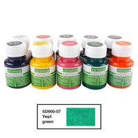 SÜDOR KUMAŞ BOYASI YEŞİL 25 ML 10 LU  SD900-07 1
