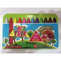 ALPİNO MUM BOYA KURU PASTEL DACSTRİX ÜÇGEN 12 RENK DA-125 1