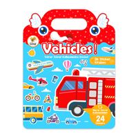 LİNO İLK STİCKER KİTABIM VEHİCLES TEKRAR TEKRAR KULLANILABİLEN LS-501 1