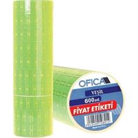 OFİCA MAKİNE ETİKETİ YEŞİL 10 LU FB-29 1