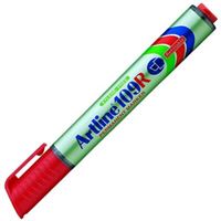 ARTLİNE MARKÖR 109R DOLDURULABİLİR KESİK UÇ KIRMIZI 5 MM 12 Lİ 1