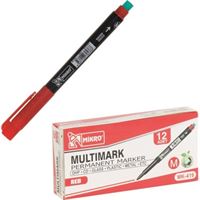 MİKRO ASETAT KALEMİ MK-419 S KIRMIZI 12 Lİ 1
