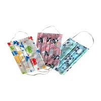 ELVIN 3 KATLI DESENLI ÇOCUK MASKESI 50'LI 1