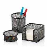 LACCO METAL MASA SETİ (KALEMLİK+ATAŞLIK+KAĞITLIK) 437-1 1