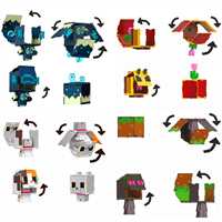 MİNECRAFT HTL43 FLİPPİN FİGS FİGÜRLER 2İN1 6+ 2